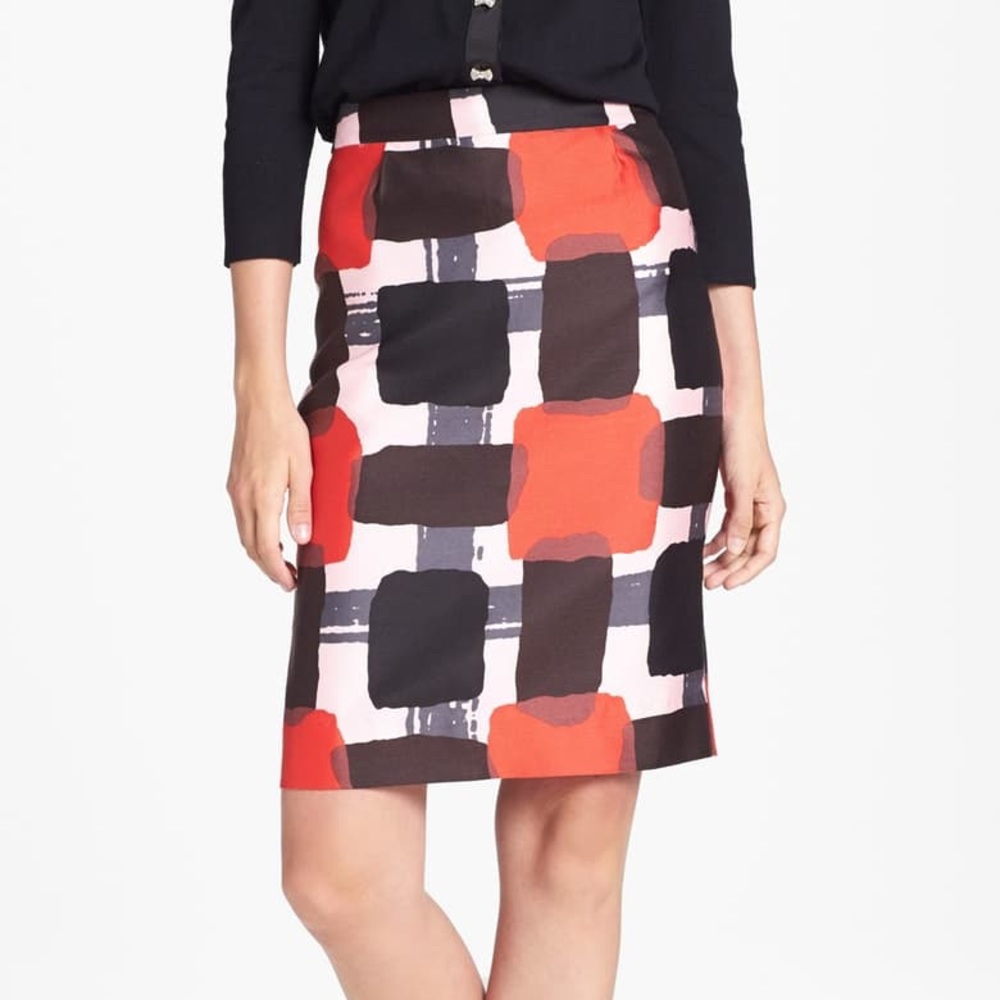 Kate spade color block pencil skirt 6